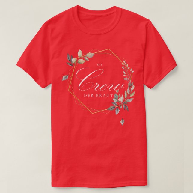 Vinnare besättningen i Bride Team Bride Team of T Shirt (Design framsida)