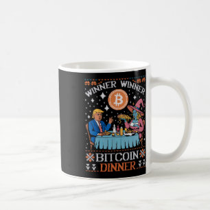 Vinnare Bitcoin Dinner Ugly Trump Julafton Sweat Kaffemugg