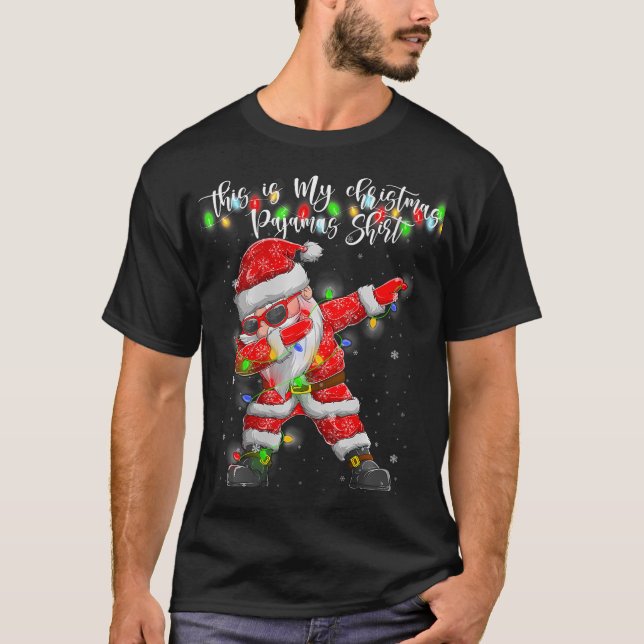 Vinnare det här är min Jul Pajama Shirt Julafton T (Framsida)
