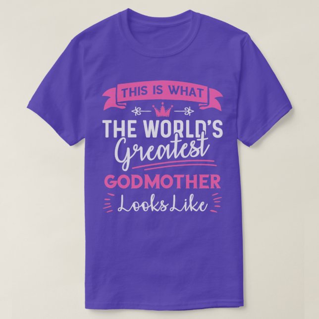 Vinnare detta är vad världens största gudmor är t shirt (Design framsida)