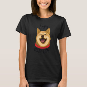Vinnare - Hund Shiba Inu - njut av ditt liv T Shirt