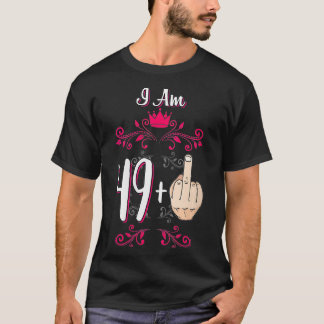 Vinnare I är 49 Plus Mitten Finger 50:e födelsedag T Shirt