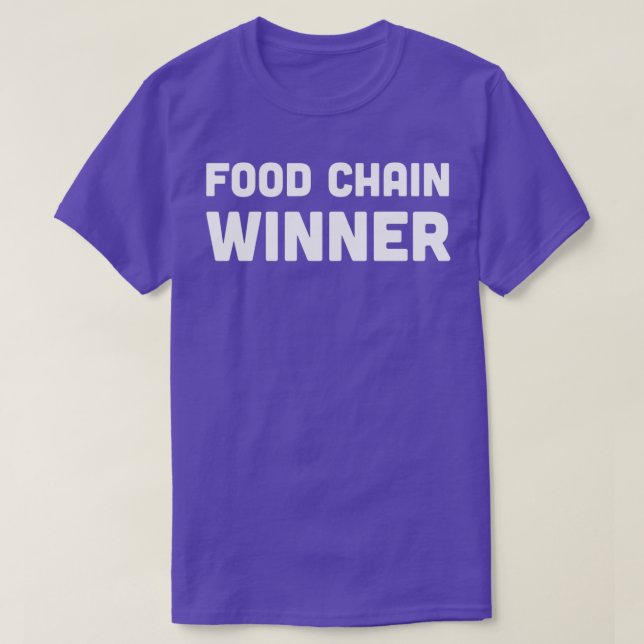 Vinnare i livsmedelskedjan t shirt (Design framsida)