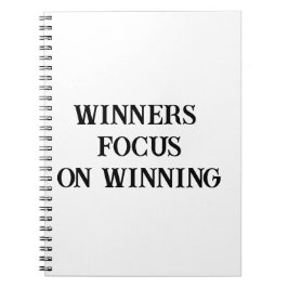 Vinnare inriktade på att vinna Journal för Driven  Anteckningsbok
