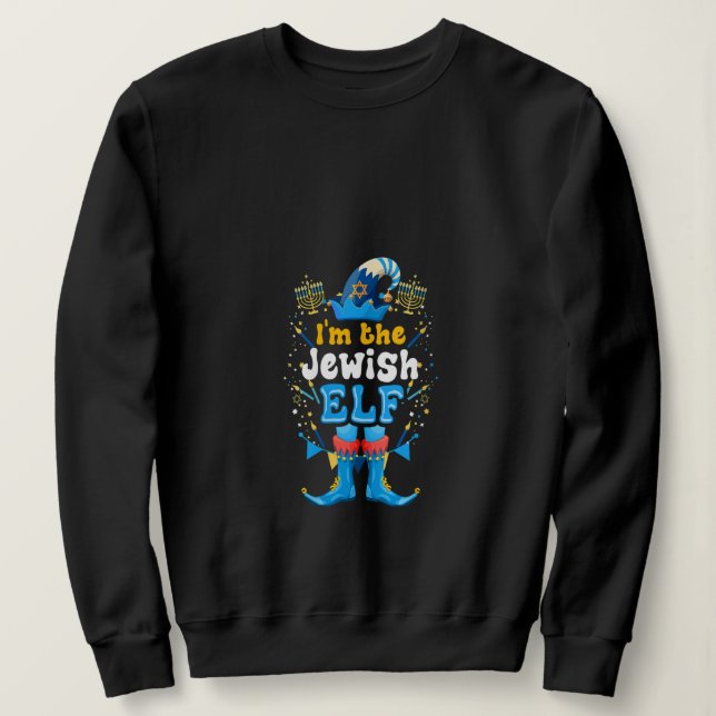 Vinnare jag är den judiska Elf-julen Chanukah Hanu T Shirt (Design framsida)