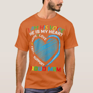 Vinnare jag är hans röst han är min hjärteautism t shirt