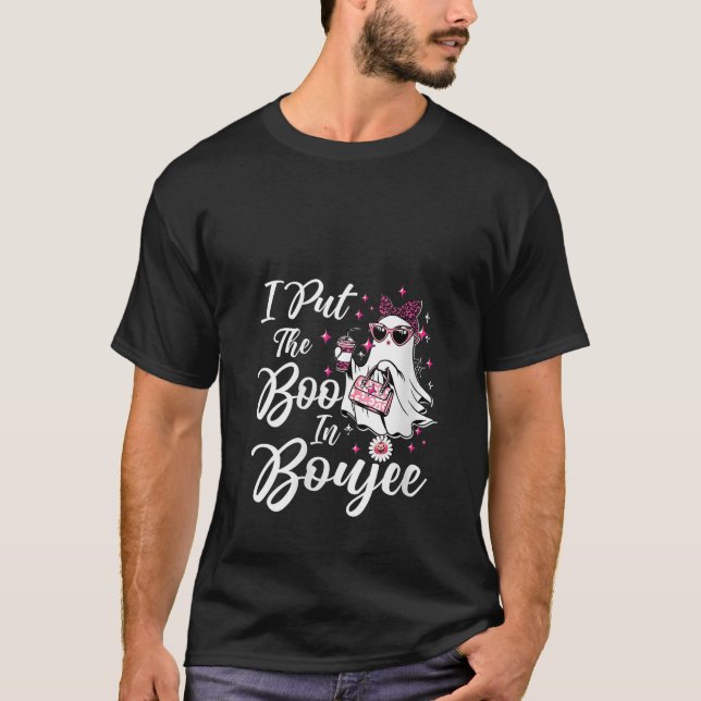 Vinnare jag la boon i Boujee Ghost Funny Rosa Le T Shirt (Framsida)