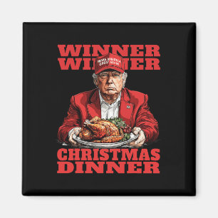 Vinnare jul - middag Funny Trump Julafton Sa Magnet