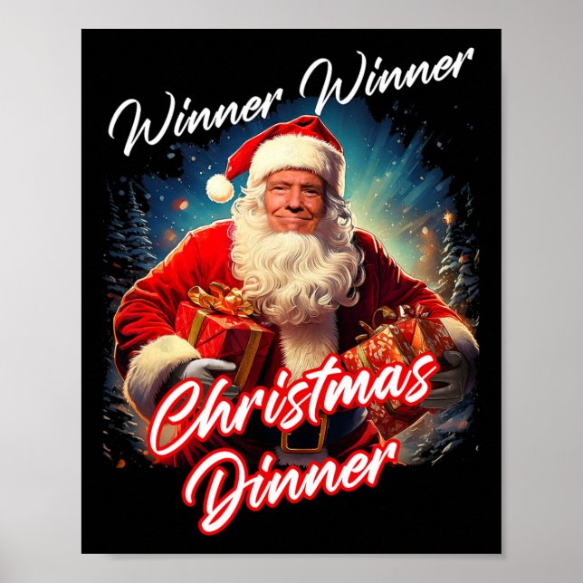 Vinnare jul - middag - President Trump S Poster (Framsidan)