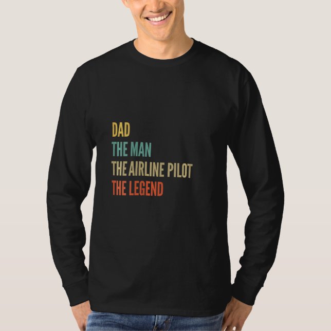 Vinnare Pappa, mannen, flygpiloten Legen T Shirt (Framsida)