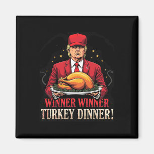 Vinnare, roligt, turkiskt middagsTrump Pjs Tack Magnet