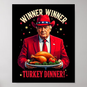 Vinnare, roligt, turkiskt middagsTrump Pjs Tack Poster