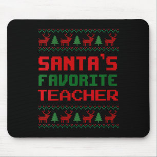 Vinnare Santa's Favorite Teacher Ugly jul Swe Musmatta