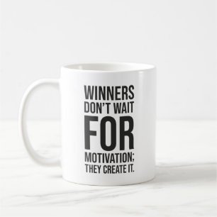 Vinnare Skapar motivation - Hustle Success Grind Kaffemugg