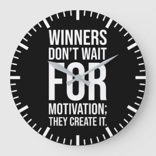 Vinnare Skapar motivation - Hustle Success Grind Stor Klocka