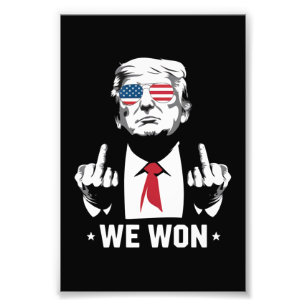 Vinnare Trump Vi Vann Invigningsdag 47:e Fototryck