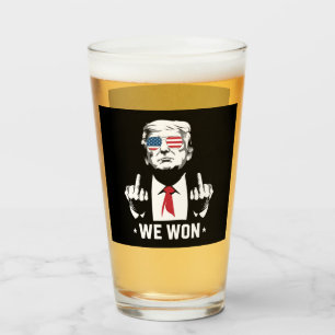 Vinnare Trump Vi Vann Invigningsdag 47:e Glaskopp