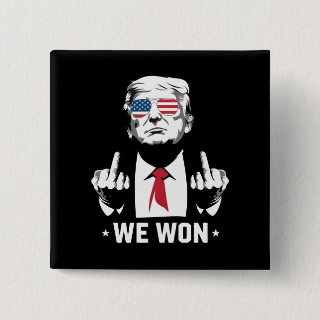 Vinnare Trump Vi Vann Invigningsdag 47:e  Knapp (Framsida)