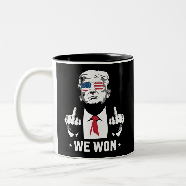 Vinnare Trump Vi Vann Invigningsdag 47:e  Två-Tonad Mugg (Vänster)