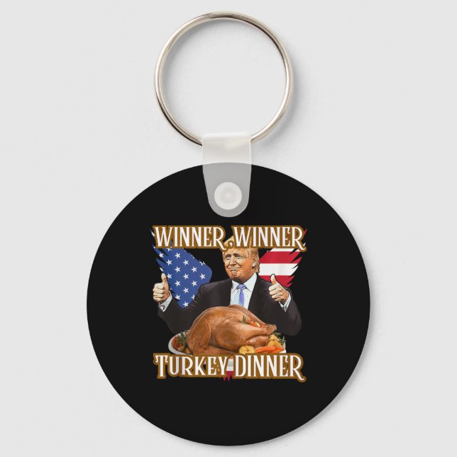 Vinnare, Turkiet, Dinner Funny Trump Thanksgivi Nyckelring (Framsida)
