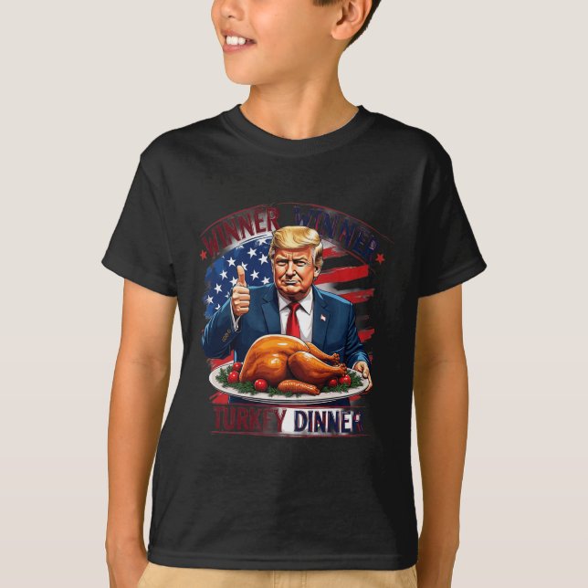 Vinnare, Turkiet, Dinner Funny Trump Thanksgivi T Shirt (Framsida)