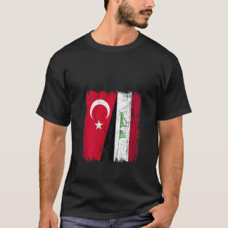 Vinnare Turkiet Irak Halva Flagga Turkiska irakisk T Shirt