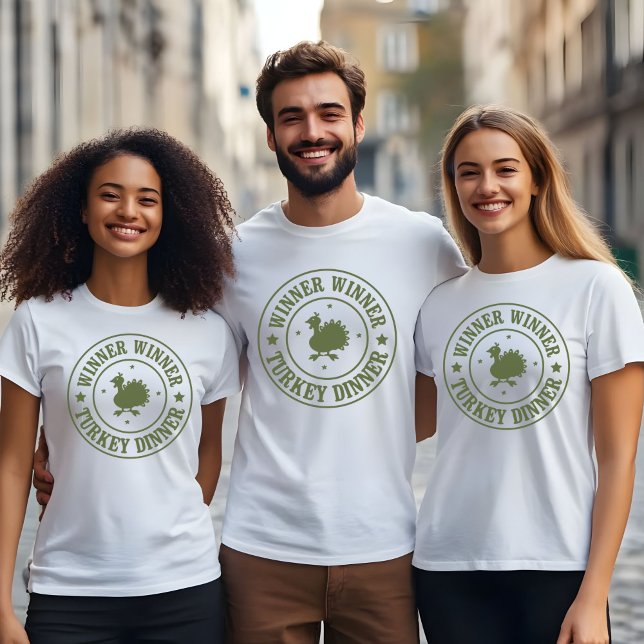 Vinnare Turkiet - middag T Shirt (Winner Winner Turkey Dinner tshirt)
