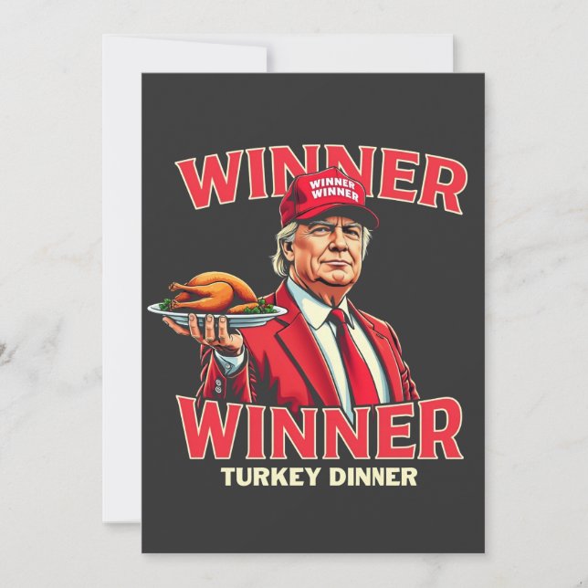Vinnare, Turkiet, Thanksgiving för innertrumma Inbjudningar (Framsida)