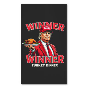 Vinnare, Turkiet, Thanksgiving för innertrumma Magnetiska Visitkort