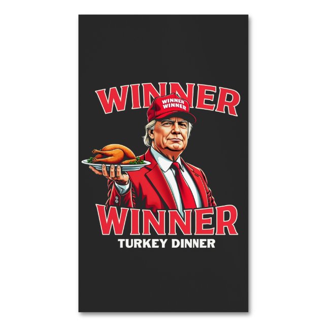 Vinnare, Turkiet, Thanksgiving för innertrumma Magnetiska Visitkort (Framsida vertikal)
