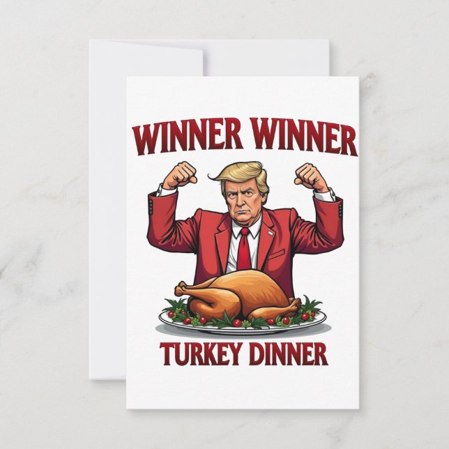 Vinnare, Turkiet, Thanksgiving för innertrumma Tack Kort (Framsida)
