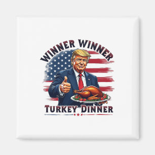 Vinnare, Turkiet, Thanksgiving Hum för innertrumma Magnet