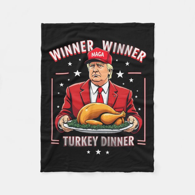 Vinnare Turkiet Torinner Donald Trump jul Fleecefilt (Framsidan)