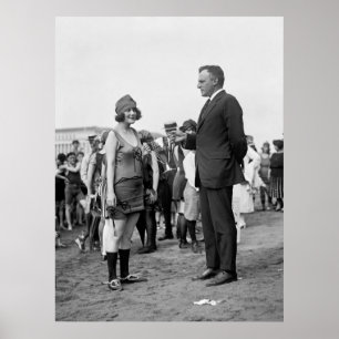 Vinnare vid Beach, 1920-talet Poster