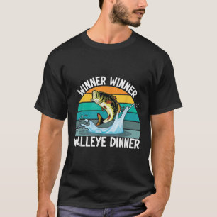 Vinnare Vinnare Gös Middag Fiske Älskare Gösfiskar T Shirt