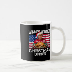 Vinnare Vinnare Juldagen Santa Funny Trump C Kaffemugg
