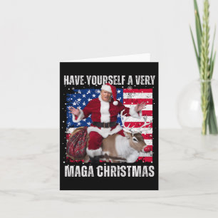 Vinnare Vinnare Juldagen Santa Trump Ugly Sw Kort