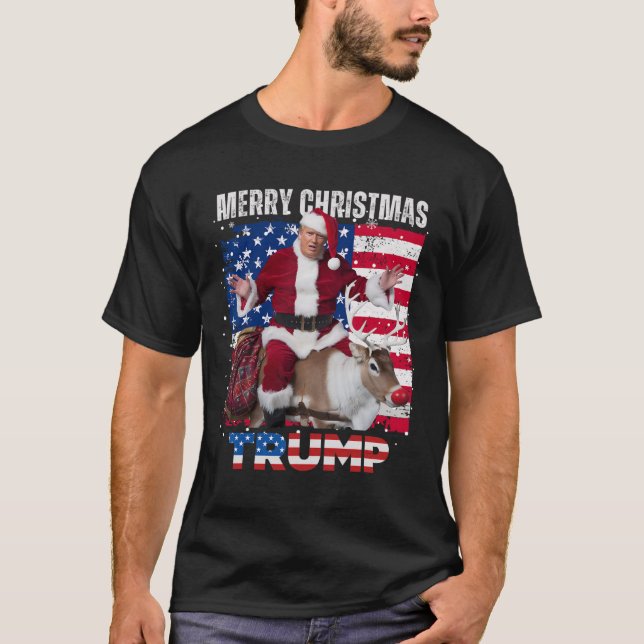 Vinnare Vinnare Juldagen Santa Trump Ugly Sw T Shirt (Framsida)
