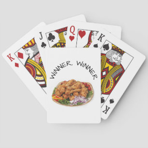 Vinnare Vinnare Kyckling Middag Roligt Casinokort