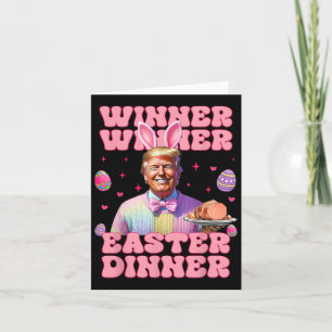 Vinnare Vinnare Påskmiddag President Trump Glad Kort