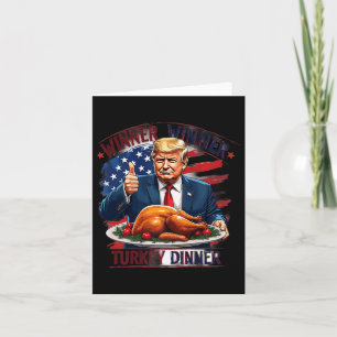 Vinnare Vinnare Turkisk Middag Roligt Trump Thanks Kort