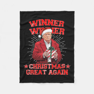 Vinnare Vinnares Underbara jul igen Trump Funny Hu Fleecefilt