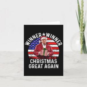 Vinnare Vinnares Underbara jul igen Trump Funny Hu Kort