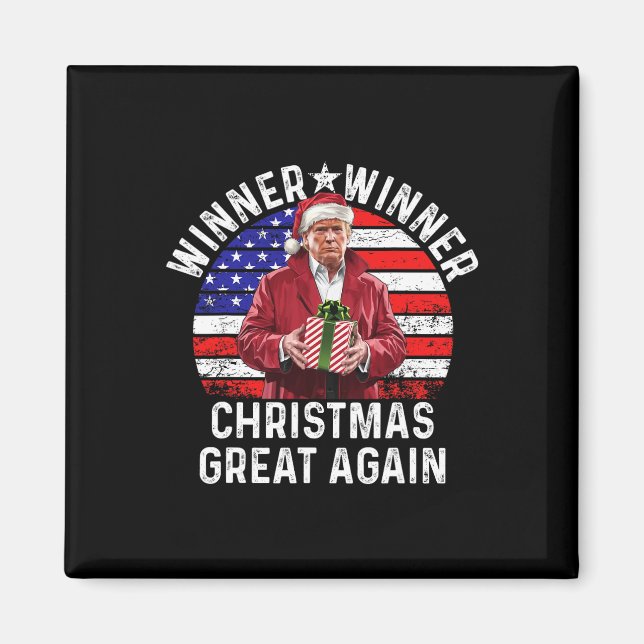 Vinnare Vinnares Underbara jul igen Trump Funny Hu Magnet (Framsidan)