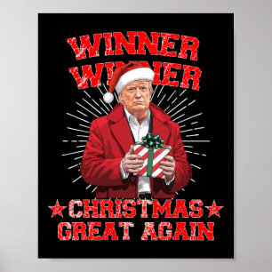 Vinnare Vinnares Underbara jul igen Trump Funny Hu Poster