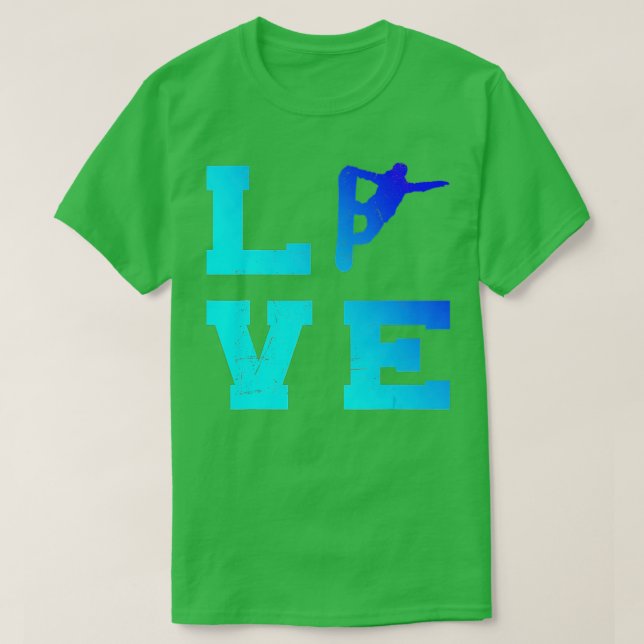 Vinnare vintersnowboarder t shirt (Design framsida)