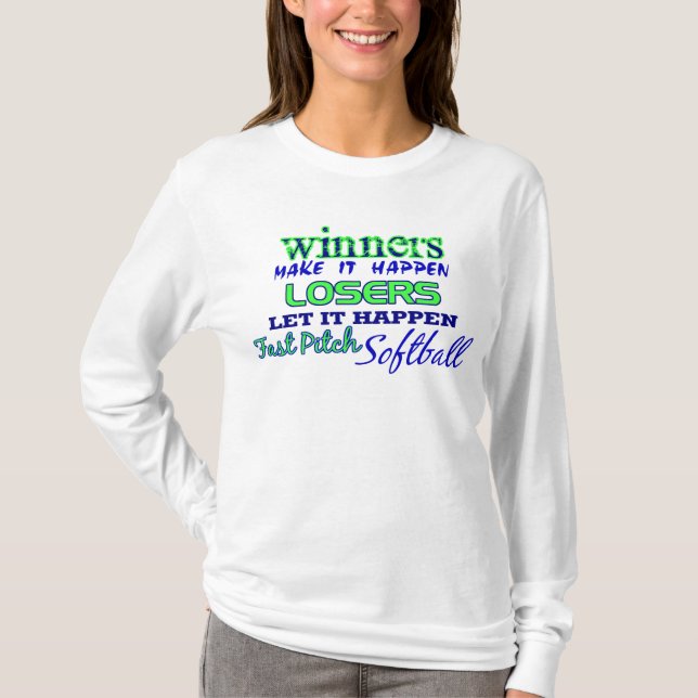 Vinnarear….,Fasta gradsoftballet T-shirt (Framsida)