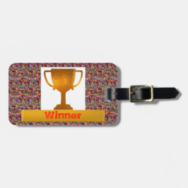 VINNAREkopp (ändringstext till ditt eget) Bagagebricka