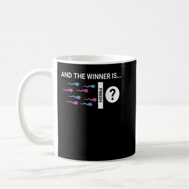Vinnaren är Cute Baby Gender Reveal Party Joke  Kaffemugg (Vänster)