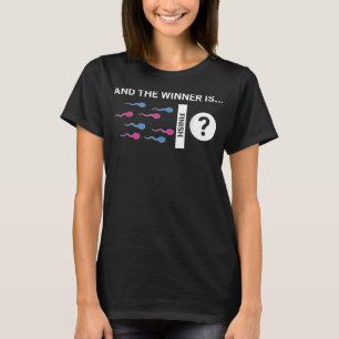 Vinnaren är Cute Baby Gender Reveal Party Joke T Shirt